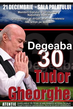 Tudor Gheorghe: Degeaba 30 